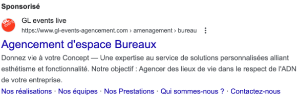 Le search ADS