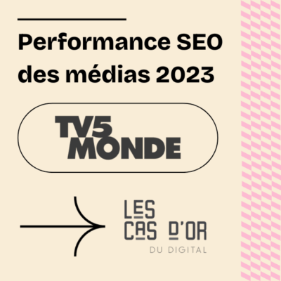 Performance SEO des médias 2023 TV5 monde
