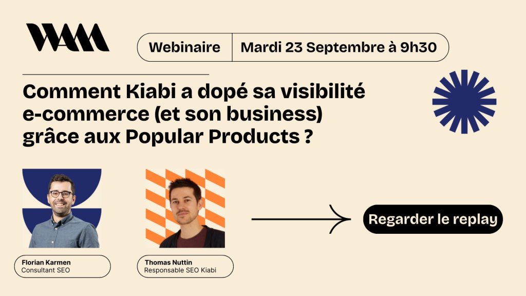 Visuel webinaire Popular Product Kiabi