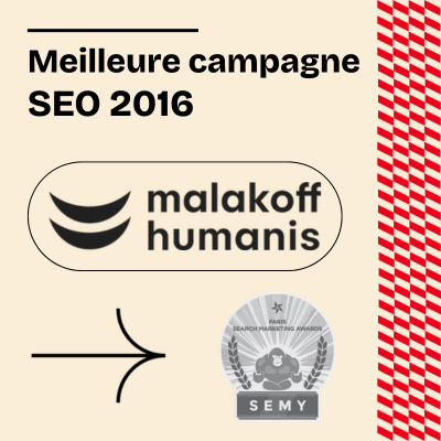 Meilleure campagne SEO Semy Awards 2019 Malakoff Humanis