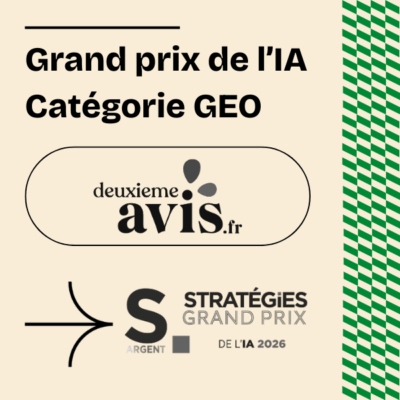 logo deuxieme avis grand prix stratégies IA GEO cas client